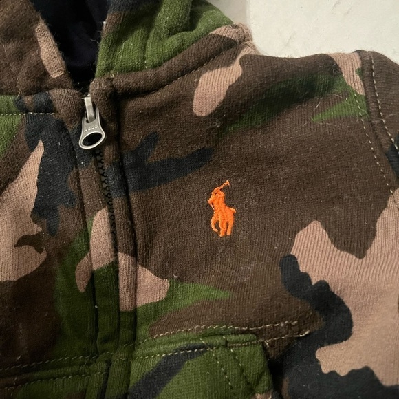 Polo Ralph Lauren Baby Camo Hoodie Sz 3M Jacket - Picture 4 of 5